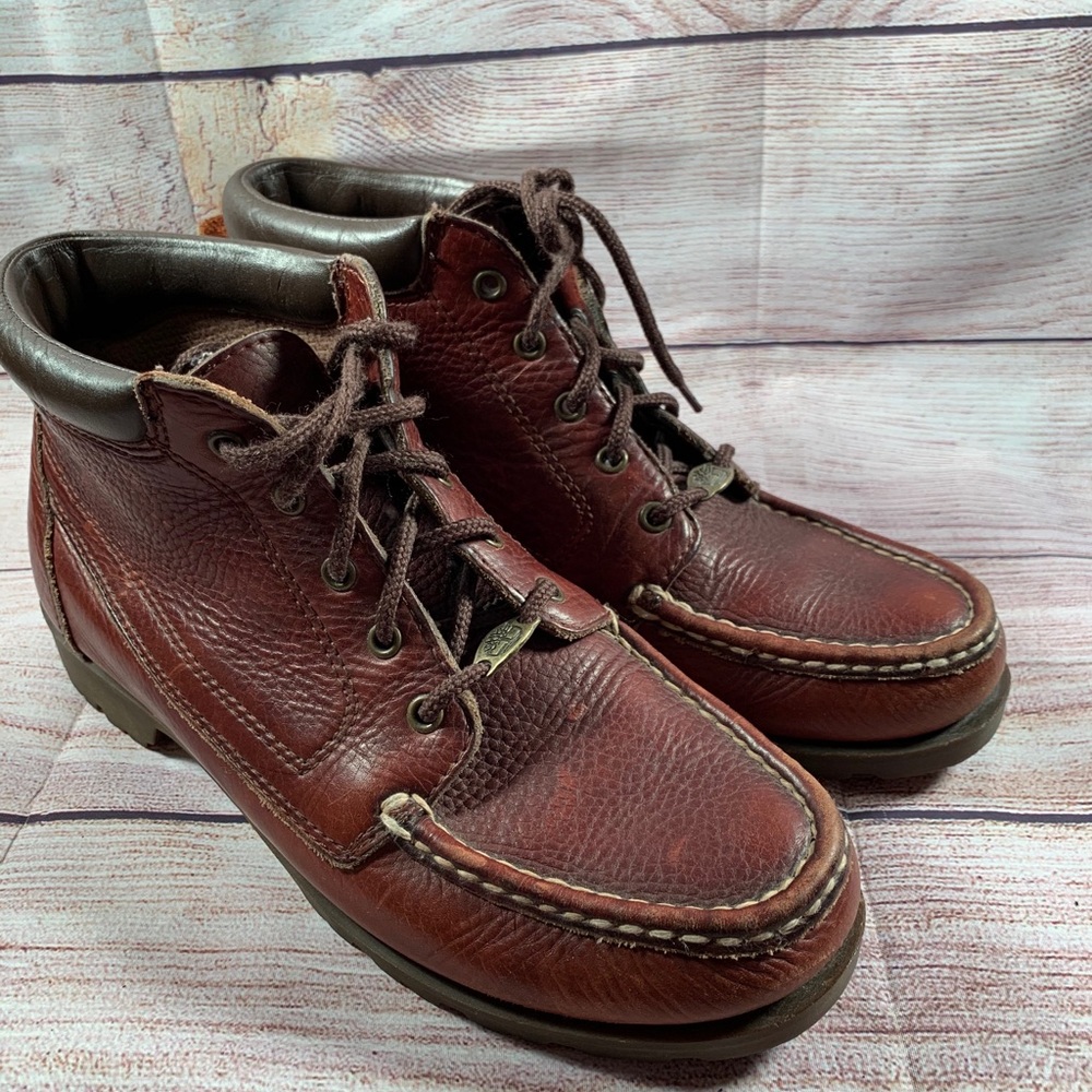 Timberland Womens Sz 8.5 Leather Chukka Boots Shoe